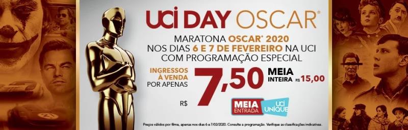  Circuito UCI de cinema exibe, nos dias 6 e 7 de fevereiro, os filmes do Oscar 2020