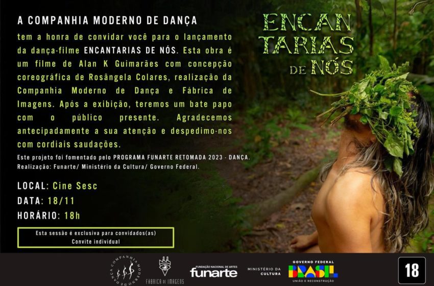  Filme “Encantaria de Nós”, que une dança e sentidos, tem lançamento em Belém, nesta segunda-feira, 18