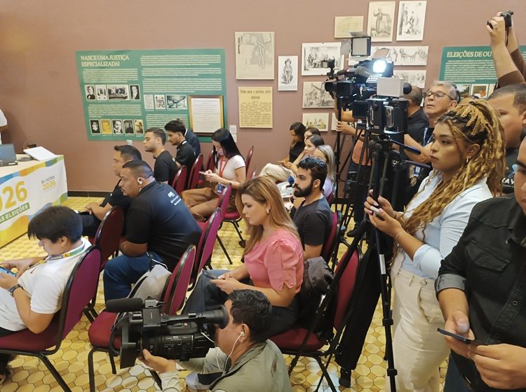  TRE do Pará promove coletiva de imprensa e mostra detalhes da eleição geral de 2026